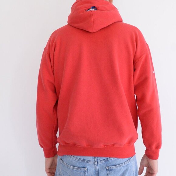Gildan Activewear Red Guelph University Hooded Pullover Sweater Medium - Picture 3 of 12